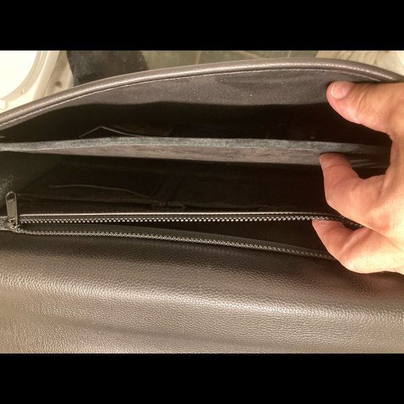 New Jack Georges Briefcase genuine Leather locking. Black. NWOT. Unisex. - Picture 8 of 16